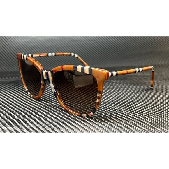 Burberry Check 56mm Women's Sunglasses - Picture 1 of 4